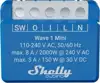 Shelly Qubino Wave 1 Mini LR Smart switch Z-Wave Blue