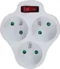 Esperanza ELK304W Electrical Splitter 3 sockets switch White