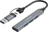 CANYON hub DS-02 4in1 USB-A/C Grey