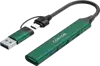 CANYON hub DS-02 4in1 USB-A/C Green