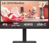 Monitor LG 27BA75QB-B 27" IPS QHD 100Hz USB-C, crni