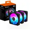 Ventilatori Gigabyte AORUS EZ Chain Fan 120 ICE, 120 mm, crni, 3-pack
