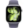 Apple Watch S11 Aluminium Cellular 42mm Silber (Sportarmband nebelviolett) M/L