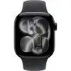 Apple Watch S11 Aluminium 42mm Diamantschwarz (Sportarmband schwarz) S/M