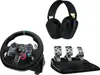 Logitech G29 EU + G435 Black Gaming Controller Aluminium Black USB Steering wheel + pedals + headset PC