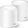 TP-Link AX5400 Deco X60 (2-pack), Dual-Band Mesh Wi-Fi 6, 574Mbps/2402Mbps (2.4GHz/5GHz), 802.11ax/ac/n/a/b/g, 2×G-LAN, Deco App