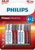 Philips baterije AA, 4+2 komada