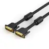 Vention Cotton Braided DVI-D (24 1) Male to Male Cable 1m, Black