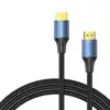 Vention Cotton Braided HDMI-A Male to Male HD Cable 8K 2M Blue Aluminum Alloy Type