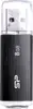 SILICON POWER Ultima U02 Pendrive USB flash drive 8 GB USB 2.0 (SP008GBUF2U02V1K) Black
