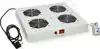 Roline 19" krovni ventilacijski modul s 4 ventilatora i termostatom, sivi