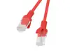 PRESPOJNI KABEL KAT.5E UTP 1,5M CRVENI FLUKE PASSED LANBERG 10 KOMADA