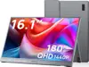 Portable monitor 16.1" (41 cm) QHD IPS 180 Hz, mHDMI, USB-C, Speakers, Sleeve Bag, ARZOPA Z3FC