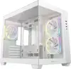 Case DeepCool CG330 3F WH, micro-ATX, Midi-Tower, Tempered glass, white