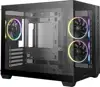 Case DeepCool CG330 3F, micro-ATX, Midi-Tower, Tempered glass, black