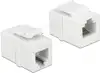 DeLOCK keystone coupler - white
