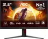 Monitor AOC C32G4ZE, 31.5", Full HD, 240Hz, zakrivljeni, HDMI, DisplayPort
