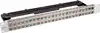 Prespojni panel 19" 1U za keystone STP 48 Port (slim type), crni (RAL 9004)