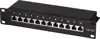 STP prespojni panel Cat.6a, 12-port, 10" 1U, crni (RAL 9005)