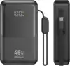 Power bank MaxMobile PB076001 20000 mAh, 45 W, USB-C, USB-A, ugrađeni USB-C kabel, crni