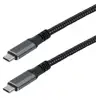 Transmedia USB C 3.2 cable with E-Marker chip, 1m