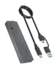 IcyBox IB-1826MCL-CU31 enclosure for M.2 NVMe/SATA SSD with USB-C 3.2 Gen 2 interface and RGB lights