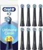 Zamjenske glave za električnu četkicu Oral-B iO Ultimate Clean, 8 kom, crne