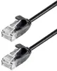 Transmedia CAT6a Thin U UTP Patch Cable 1m black
