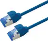Roline S/FTP (PiMF) Data Center mrežni kabel, Cat.6A (Class EA), slim, LSOH, tangle free, 1.5m, plavi