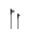 SBOX lightning kabel USB-A-iPh8-pin 90° 1.5m crni