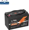 LiFePO4 baterija LiTime 12V 100Ah, 1280Wh, BMS 100A, IP65, za električne brodske motore 30–70 lbs